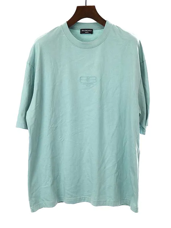 BALENCIAGA バレンシアガ 22AW BB PARIS ICON T-SHIRT ミディアムフィットロゴ刺繍Tシャツ