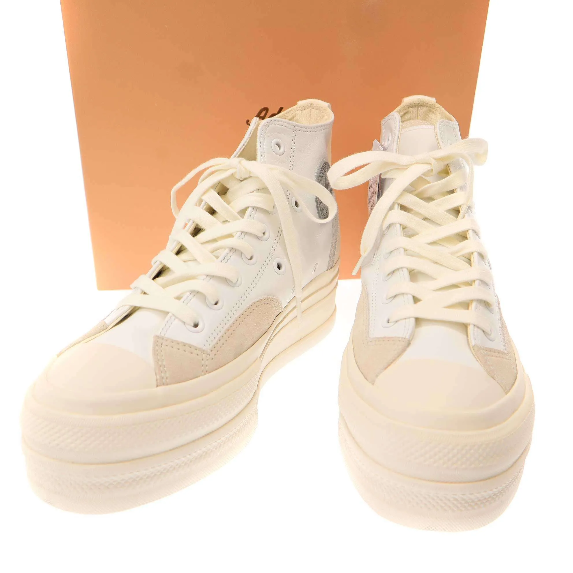 CONVERSE コンバースアディクト×ロク CHUCK TAYLOR LEATHER PLTS ROKH HI ハイカットスニーカー 1SD254