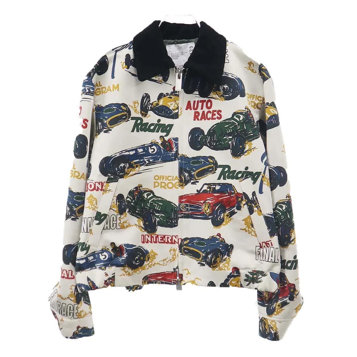 sacai サカイ 25SS Car Race Tropical Print Jacket カーレースプリントジャケット