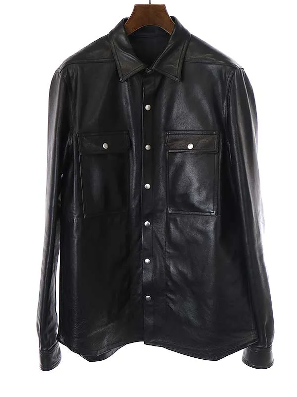 Rick Owens リックオウエンス 20AW OUTER SHIRT レザーシャツジャケット