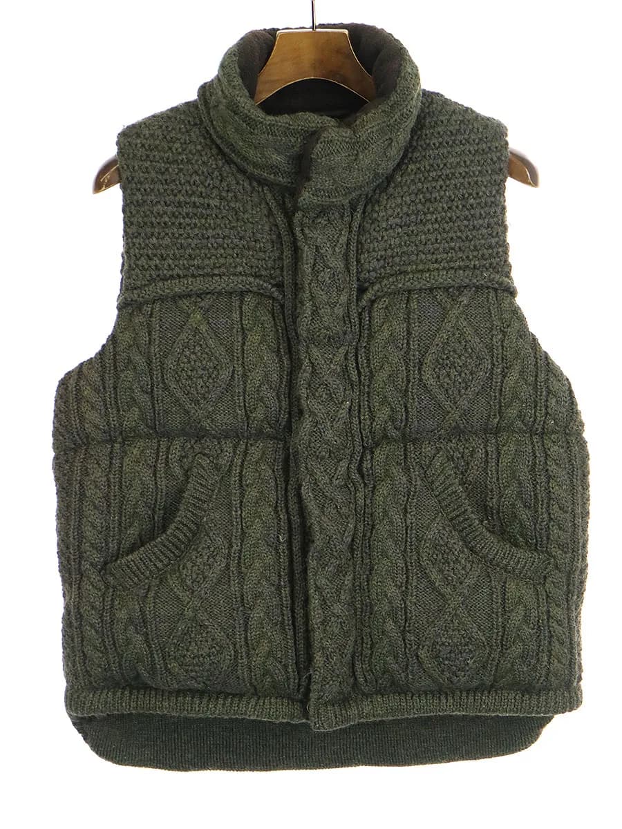 Maison MIHARA YASUHIRO ミハラヤスヒロ 12AW ケーブル編みニットダウンベスト