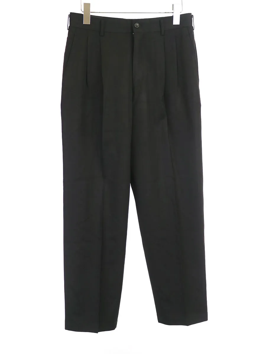 COMME des GARCONS コムデギャルソンオム 2000SS 2タックウールギャバジンスラックスパンツ