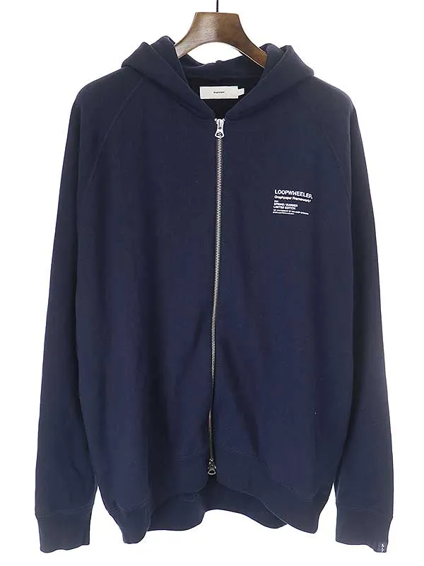 Graphpaper グラフペーパー × ループウィラー 21SS framework LIMITED EDITION ジップアップスウェットパーカー