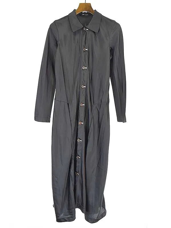 COMME des GARCONS コムデギャルソン コムデギャルソン 20SS ホールステッチポリエステルシャツワンピース