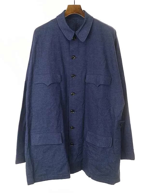 Y's ワイズ バングオン 20SS コットンリネンロングジャケット