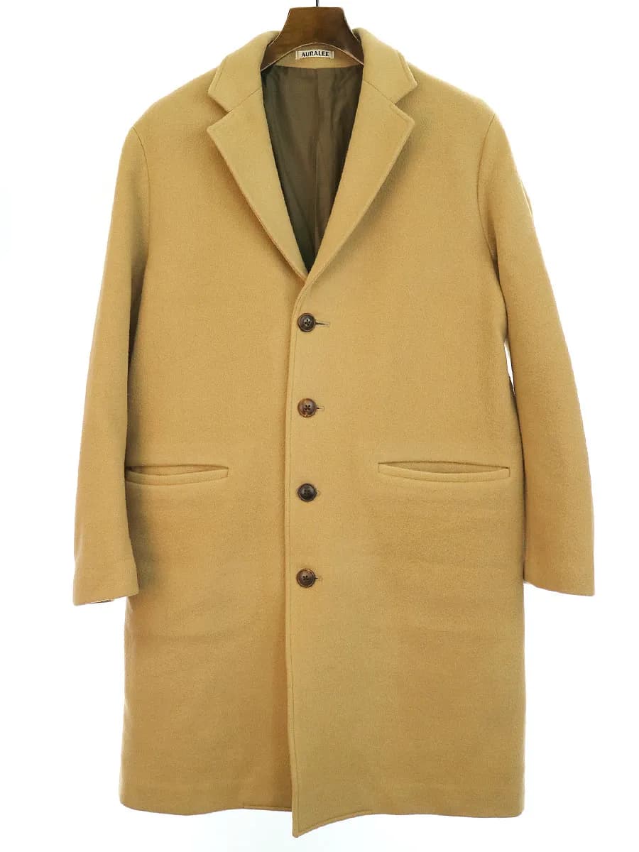 AURALEE オーラリー 15AW BEAVER MELTON CHESTERFILD COAT チェスターコート