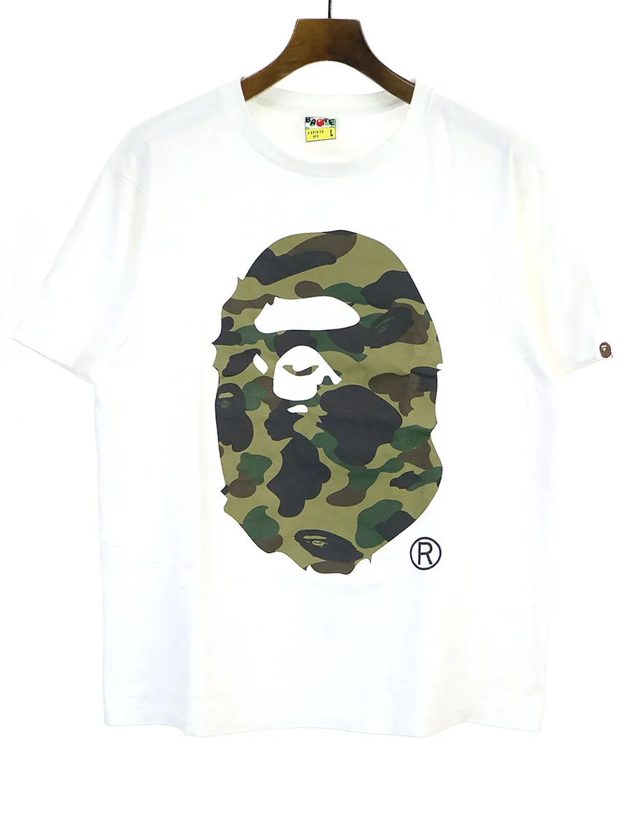 A BATHING APE ア ベイシング エイプ 1ST CAMO BIG APE HEAD TEE プリントTシャツ