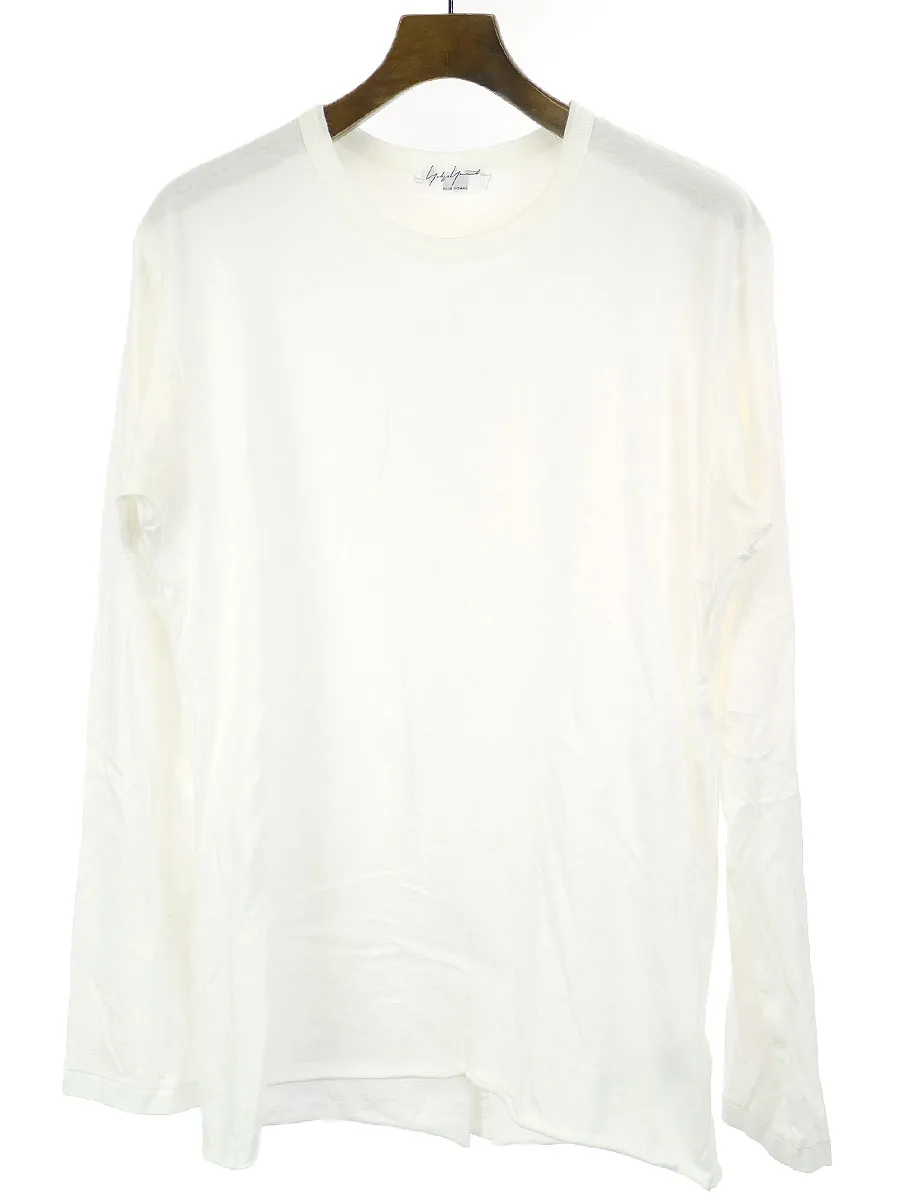 Yohji Yamamoto ヨウジヤマモト プールオム 11SS 後ろ開きコットンカットソー