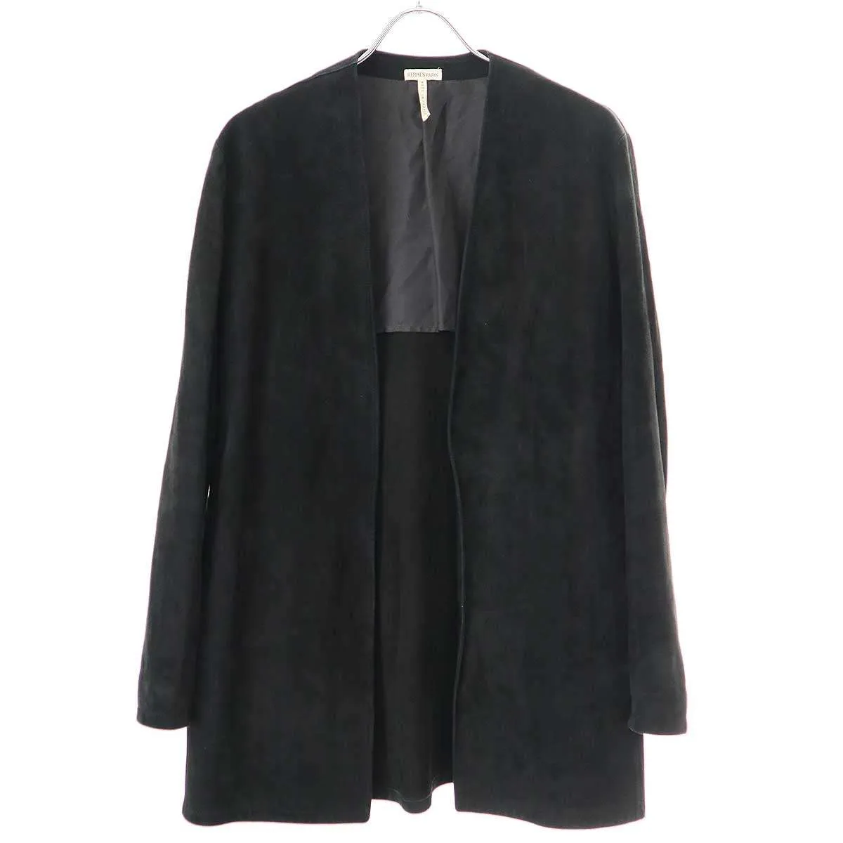 HERMES エルメス by Martin Margiela マルジェラ期 Doeskin Collarless Jacket ノーカラーレザージャケット