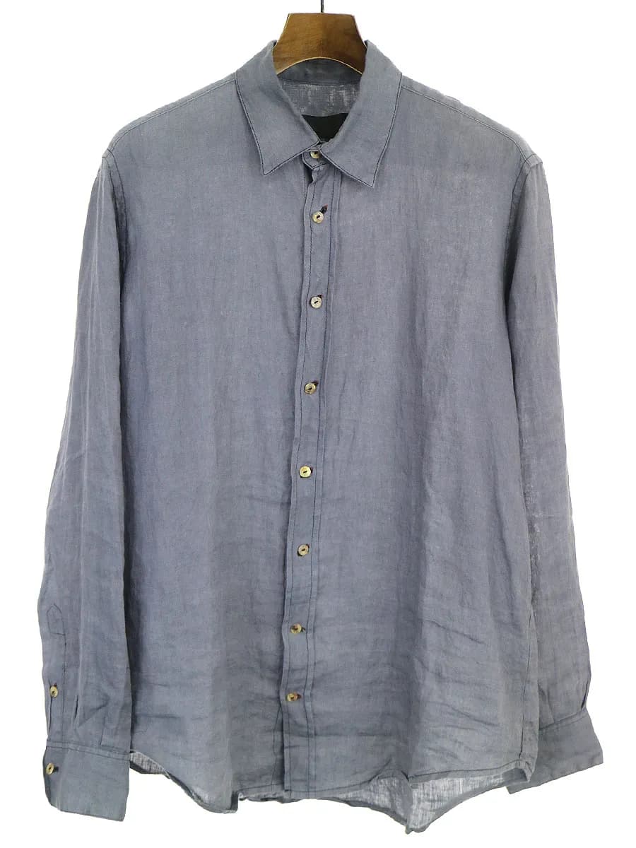 GEOFFREY B.SMALL ジェフリービースモール Handmade classic pure Varese linen shirt 長袖シャツ