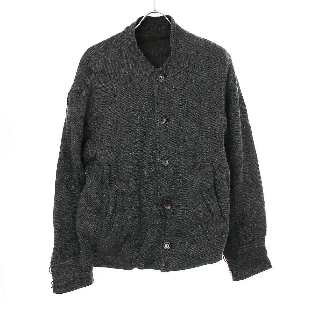 GEOFFREY B.SMALL ジェフリービースモール 18AW L. Parisotto ウールリネン リバーシブルブルゾン