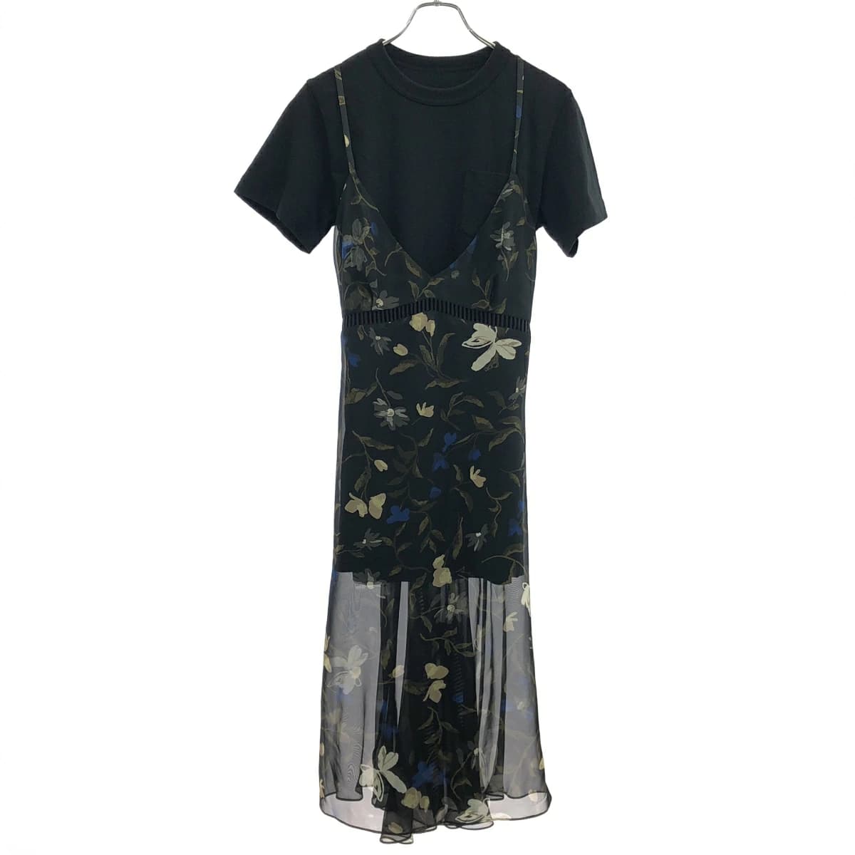 sacai サカイ 24SS Floral Print Cotton Jersey Dress ワンピースセット