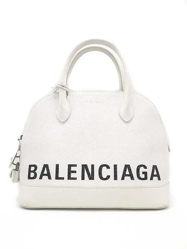 BALENCIAGA バレンシアガ VILLE ビルトップ ハンドルS ロゴショルダーバッグ