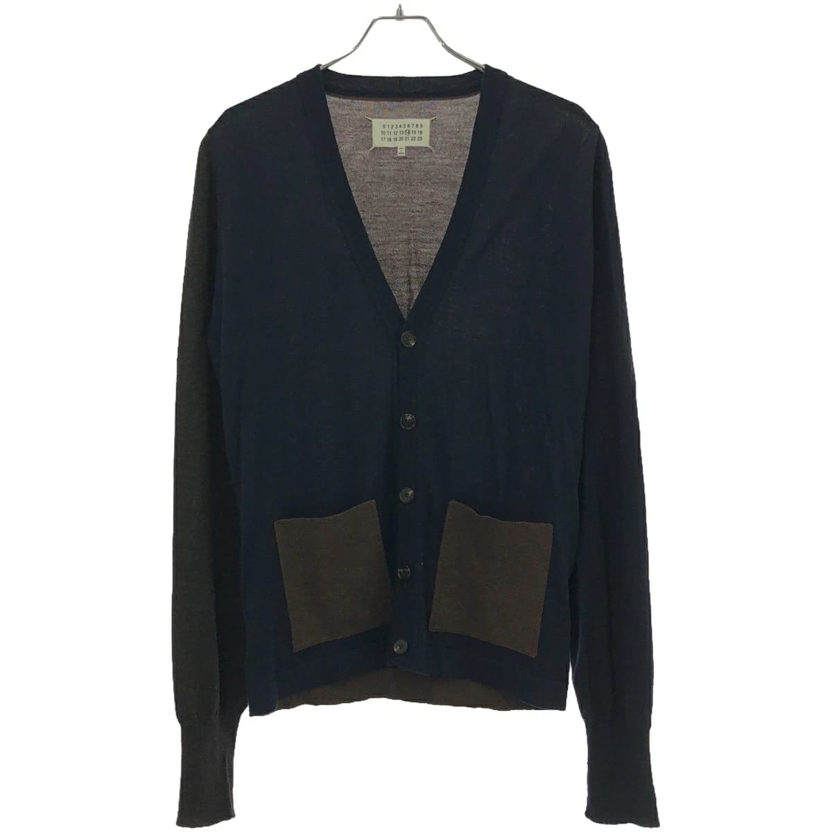 Maison Margiela メゾン マルジェラ 16AW ウールカラーブロックカーディガン S50HA0658 S15668