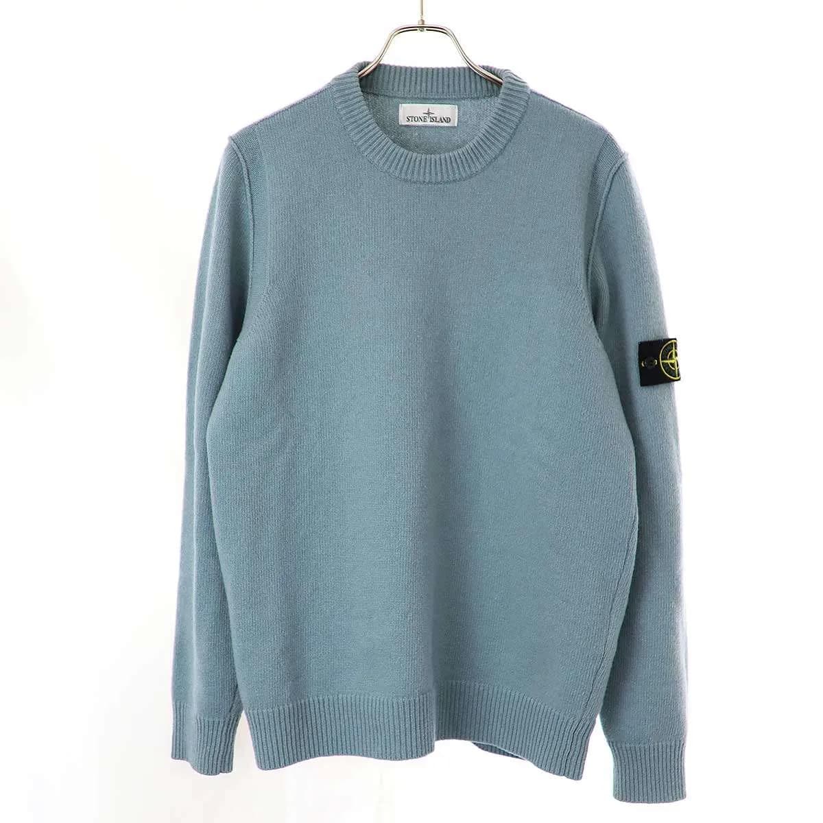 STONE ISLAND ストーンアイランド 24AW MAGLIA ラムウールクルーネックニットセーター