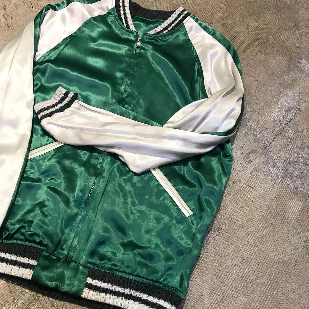 UNUSED UNUSED x STAMMBAUM 16SS WISM別注 SATIN SOUVENIR JACKET