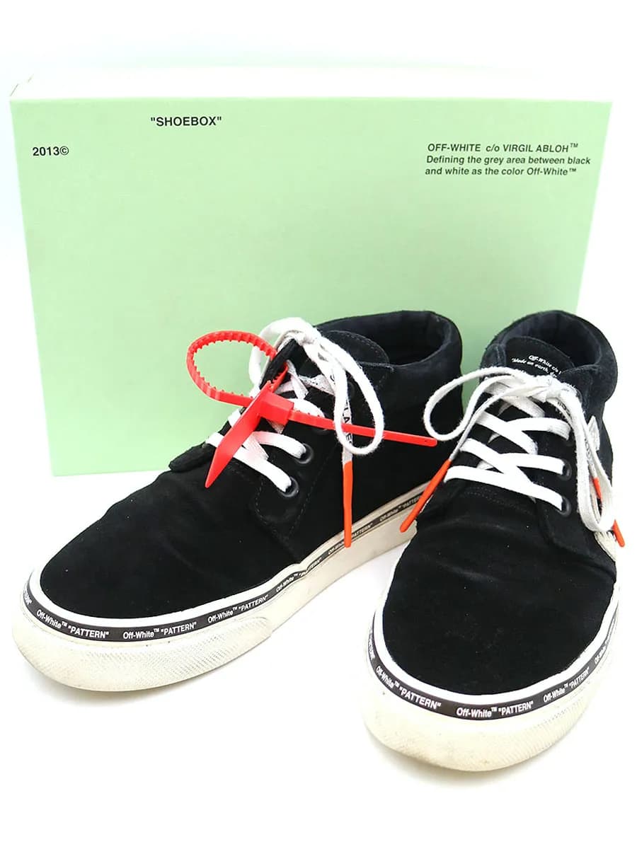 OFF-WHITE オフホワイト OMIA120S19B430341001 スウェードミッドカットスケート
