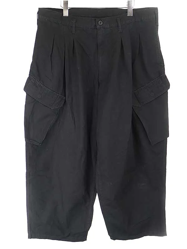 Yohji Yamamoto ブラックスキャンダル ヨウジヤマモト 22SS RIPSTOP 12TACK PANTS リップストップ12タックパンツ