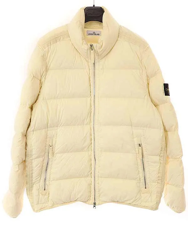 STONE ISLAND ストーンアイランド 23AW ナイロンサテン ガーメントダイ ダウンジャケット