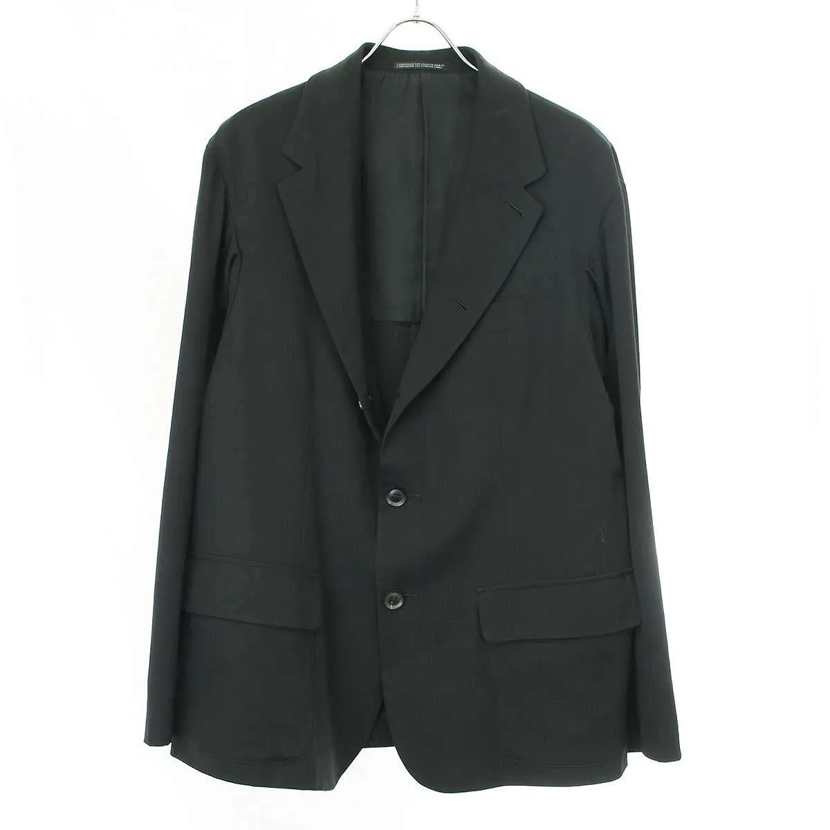 Yohji Yamamoto ヨウジヤマモト プールオム 18SS ウールギャバジン袖下マチ付きジャケット