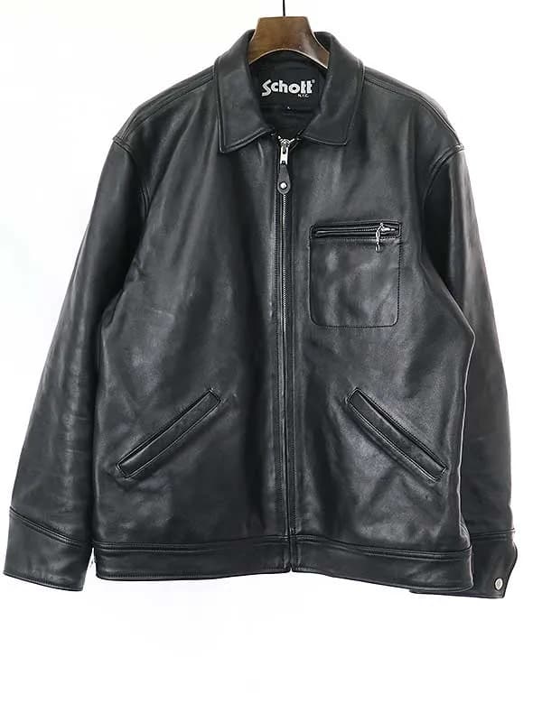 Schott ショット LEATHER TRACKER JACKET ラムレザートラッカージャケット