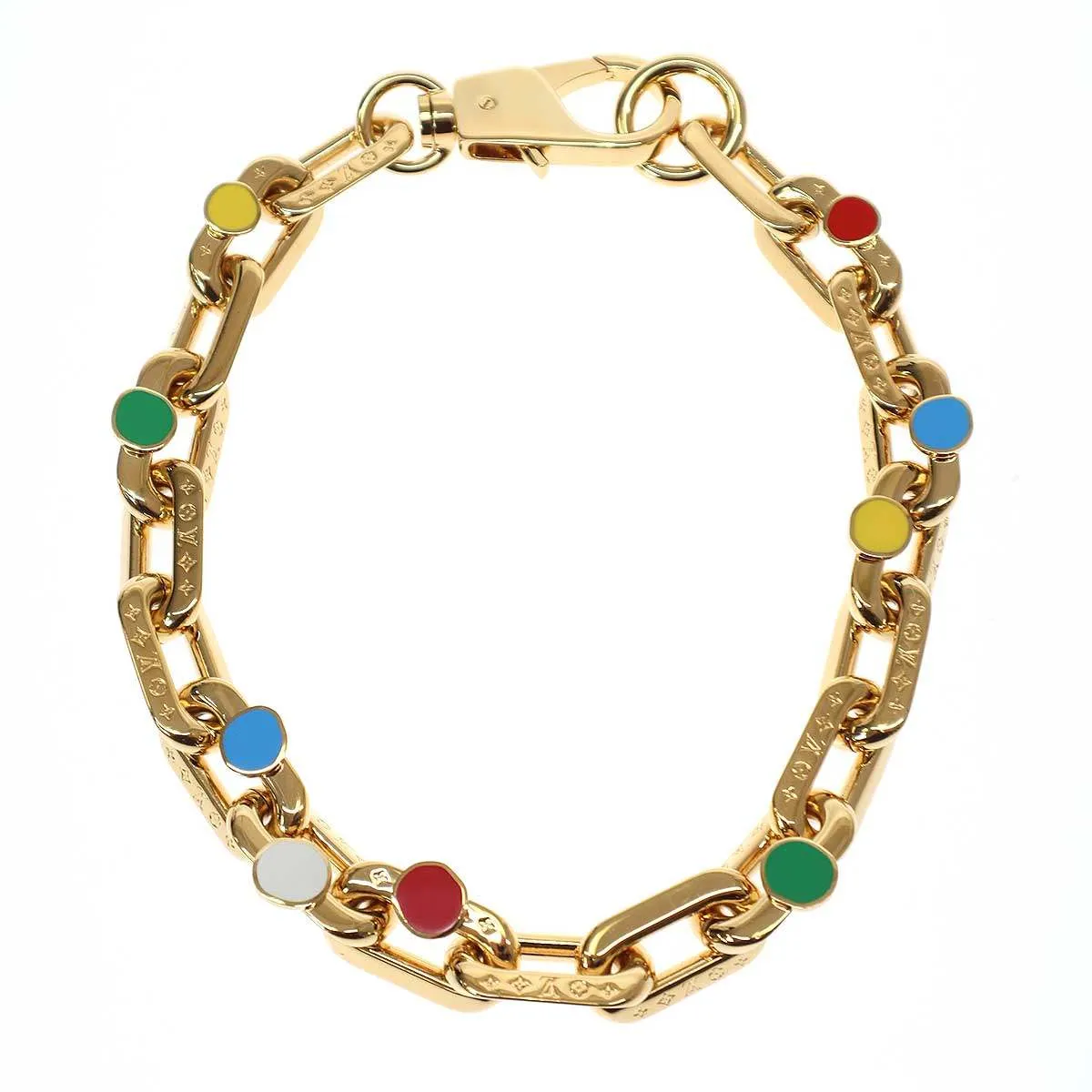 LOUIS VUITTON ルイヴィトン 草間彌生 LV Edge Painted Dots Necklace ドットチェーン ネックレス