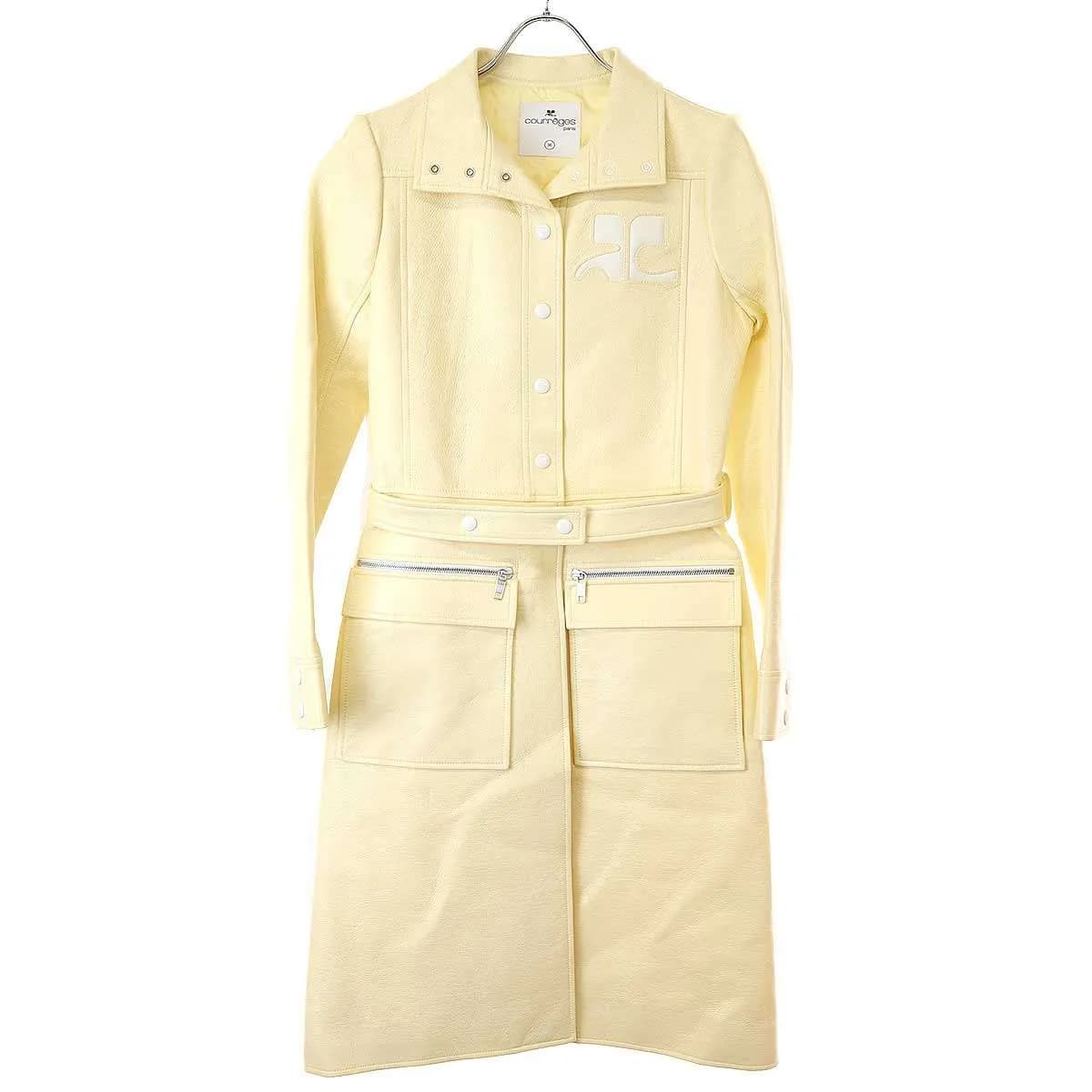 Courrèges クレージュ シャイニービニールコート