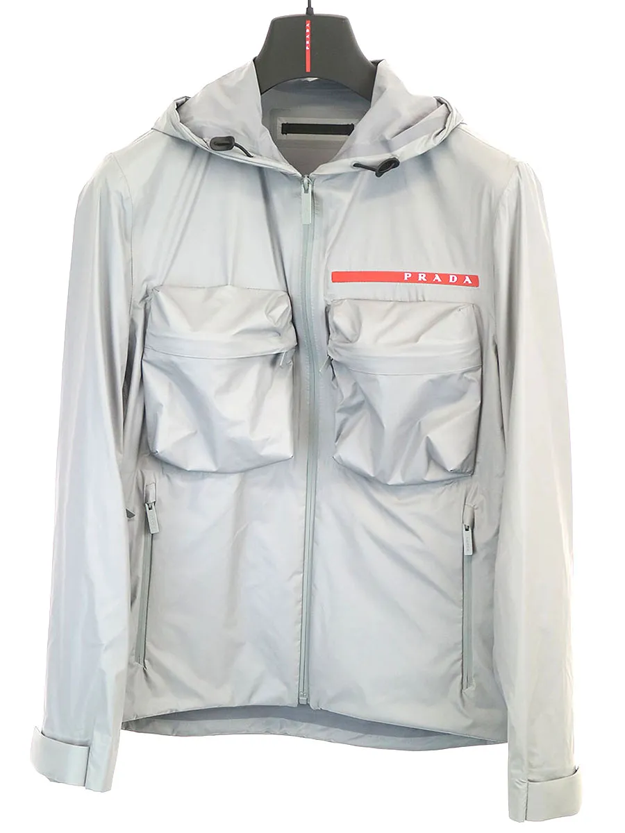 PRADA PRADA LR-LX021 ナイロンミリタリージップアップジャケット