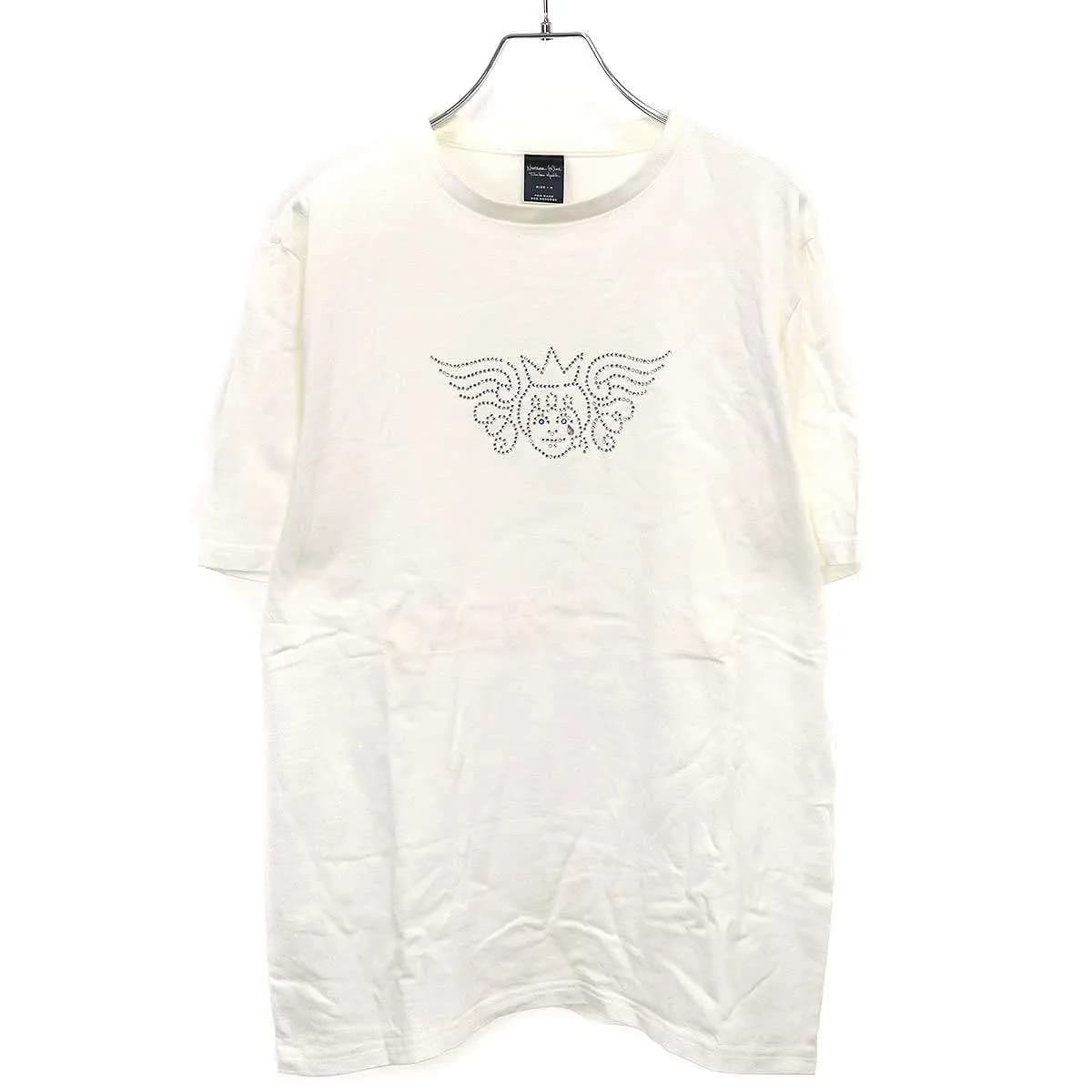 NUMBER NINE ナンバーナイン 2005SS エンジェルラインストーンデザインTシャツ