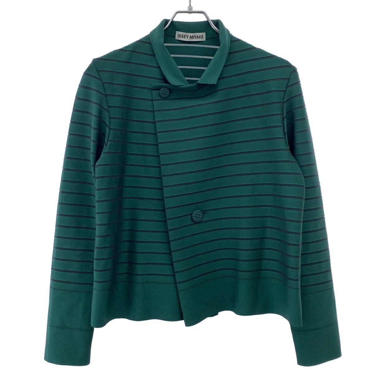 ISSEY MIYAKE イッセイミヤケ 18SS ボーダー折りジャケット