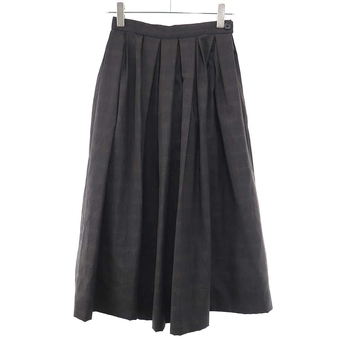 Paul Harnden ポールハーデン Women W.Long Pleat Skirt ロングプリーツスカート