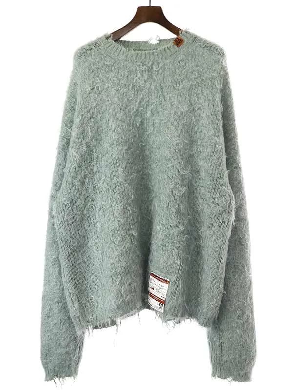 Maison MIHARA YASUHIRO メゾン ミハラヤスヒロ 21AW Brushed Knit Pullover ダメージ加工モヘヤニットセーター