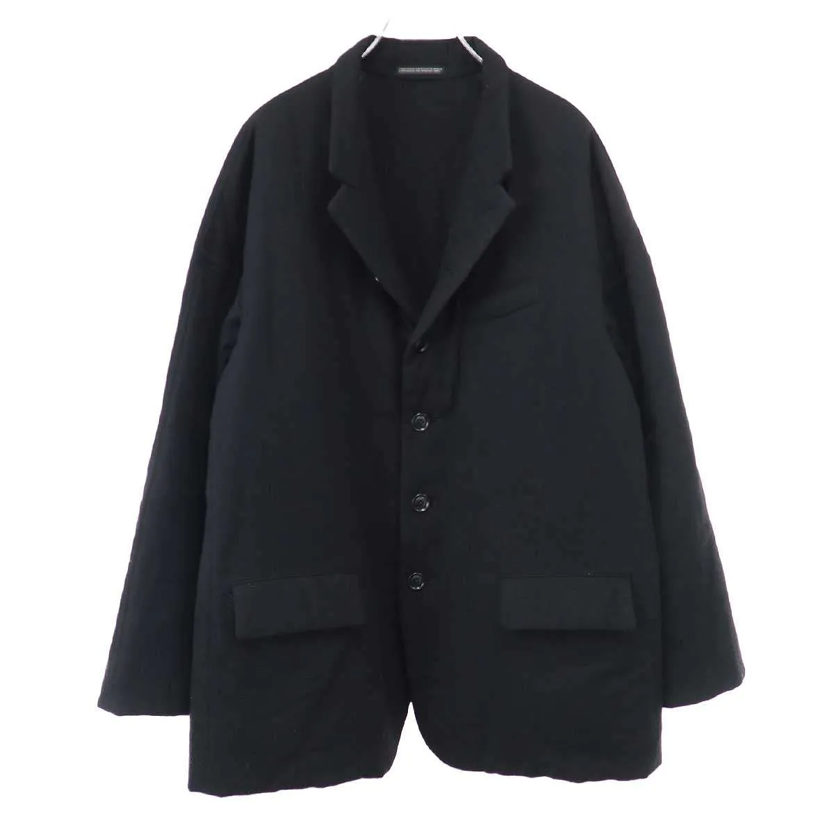 Yohji Yamamoto ヨウジヤマモト プールオム 16AW ウールパテッドテーラードジャケット