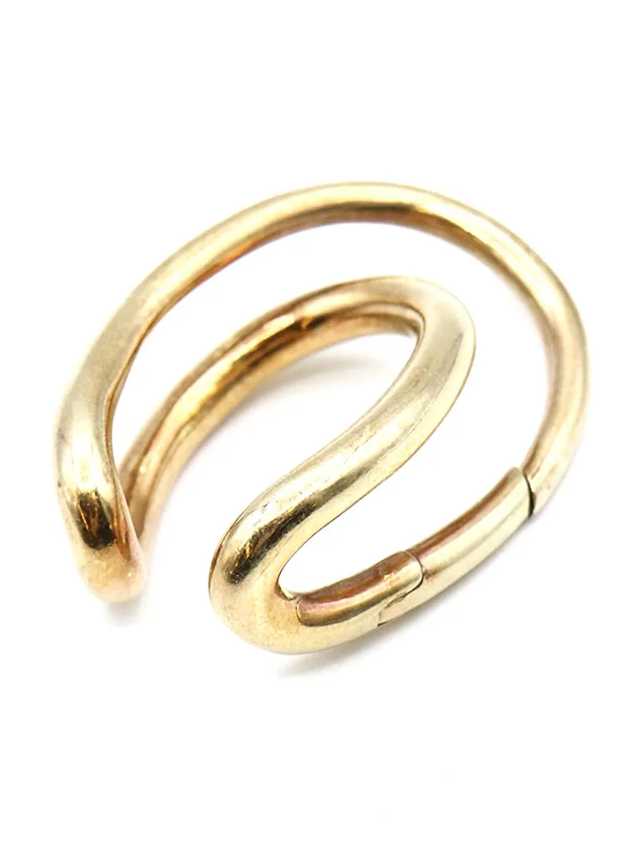 Charlotte Chesnais シャルロット・シェネ Yellow Gold Initial Key Ring キーリング