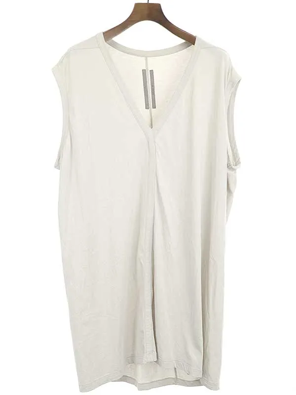 Rick Owens リックオウエンス 17SS JUMBO V TOP オーバーサイズVネックノースリーブカットソー