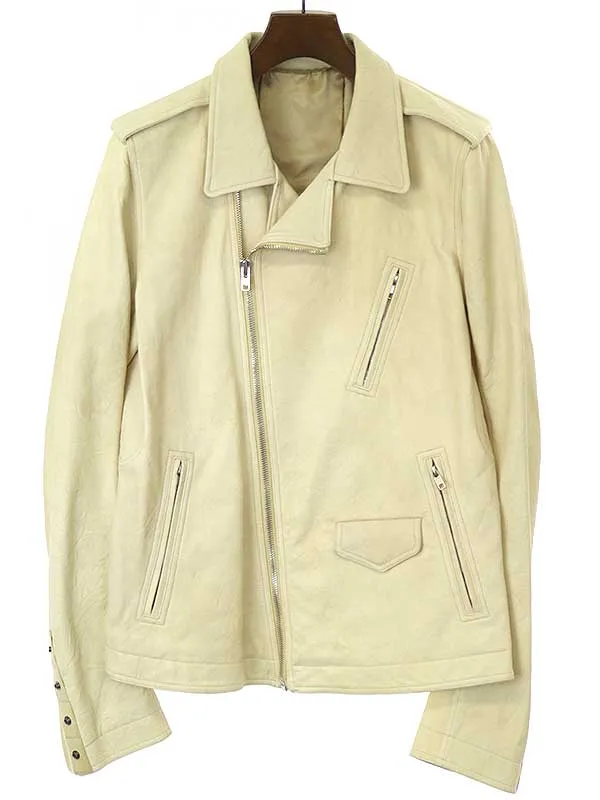 Rick Owens リックオウエンス 15SS STOOGES BIKER ダブルレザーライダースジャケット