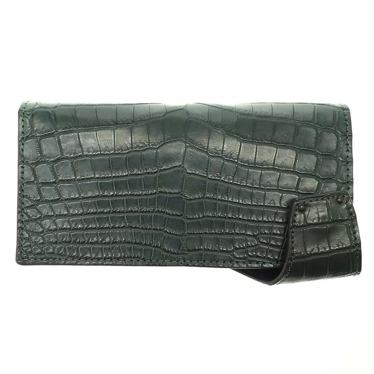 THE LAST ART PROJECT ザ ラストアートプロダクション URBAN SLEEK POROSUS Elite クロコダイルレザーウォレット 長財布