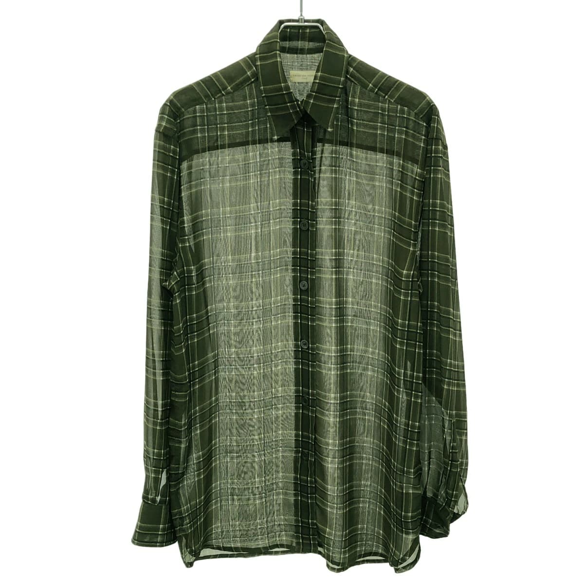 DRIES VAN NOTEN ドリスヴァンノッテン 20AW シアーロングチェックシャツ
