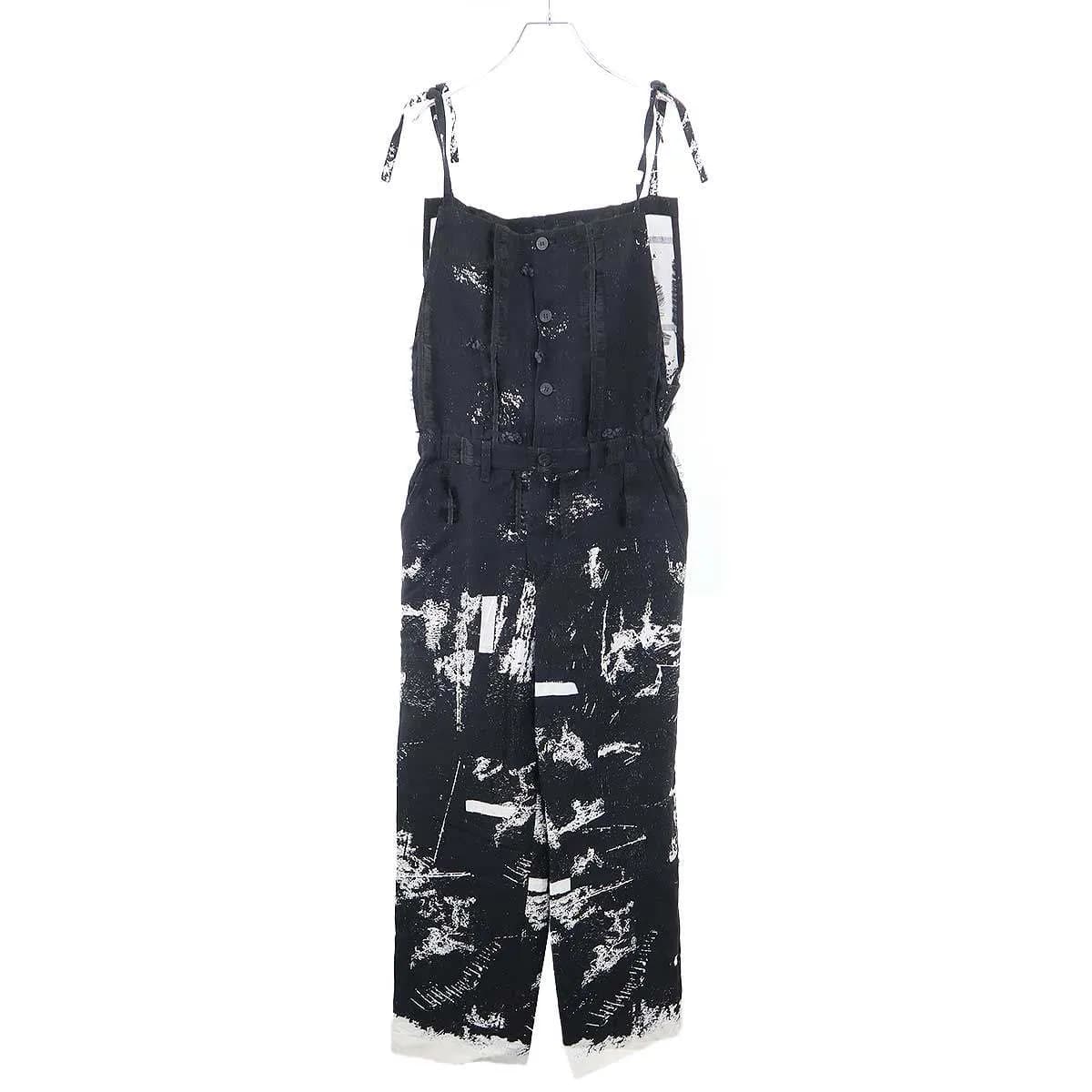ISSEY MIYAKE ハートイッセイミヤケ 26SS KOKUYU 黒釉ジャガードジャンプスーツ HA61FI7