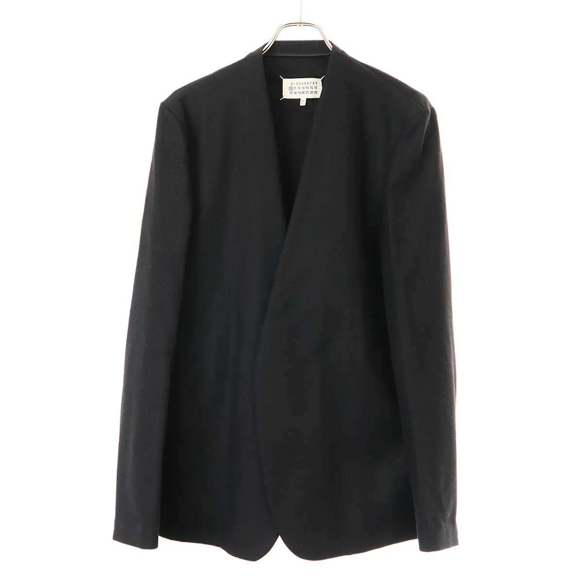 Maison Margiela メゾン マルジェラ 16AW ウールフラノカラーレスジャケット