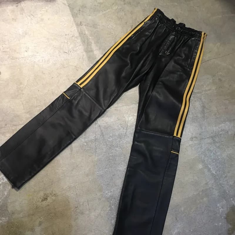 DOLCE&GABBANA DOLCE&GABBANA シープレザートラックパンツ