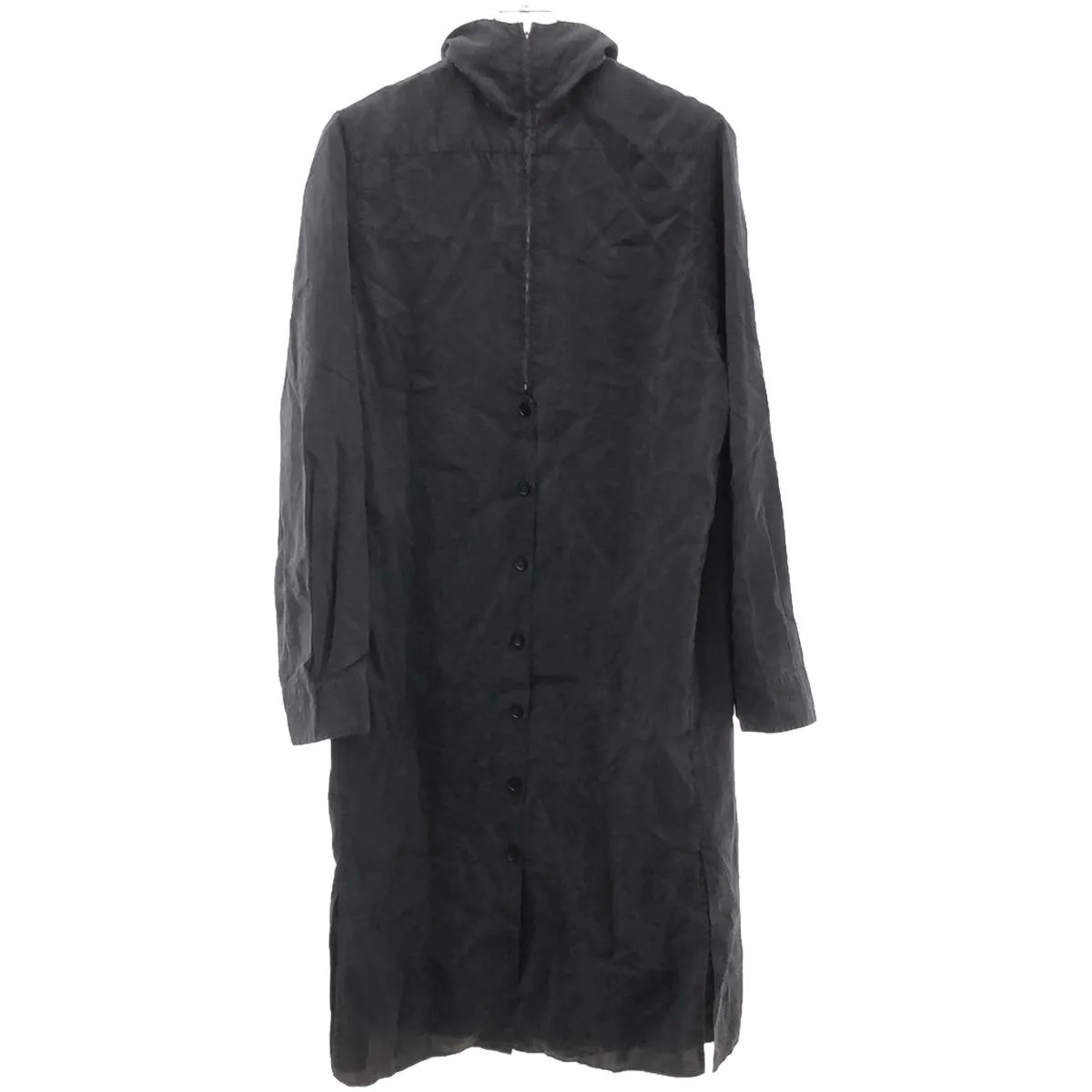 LEMAIRE ルメール 19AW シルクナイロン ジップアップミッドドレスワンピース DR245 LF208