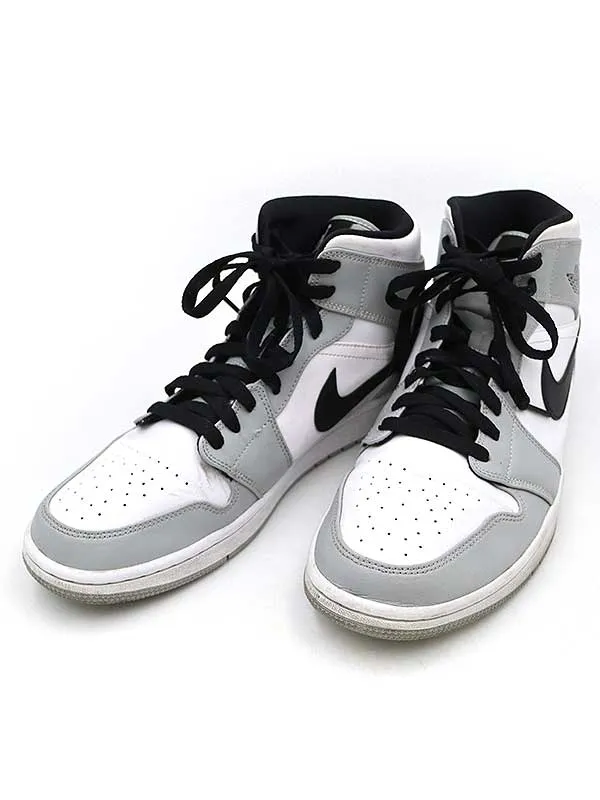 NIKE ナイキ 554724-092 Jordan1 Mid Light Smoke Grey ミッドカットスニーカー