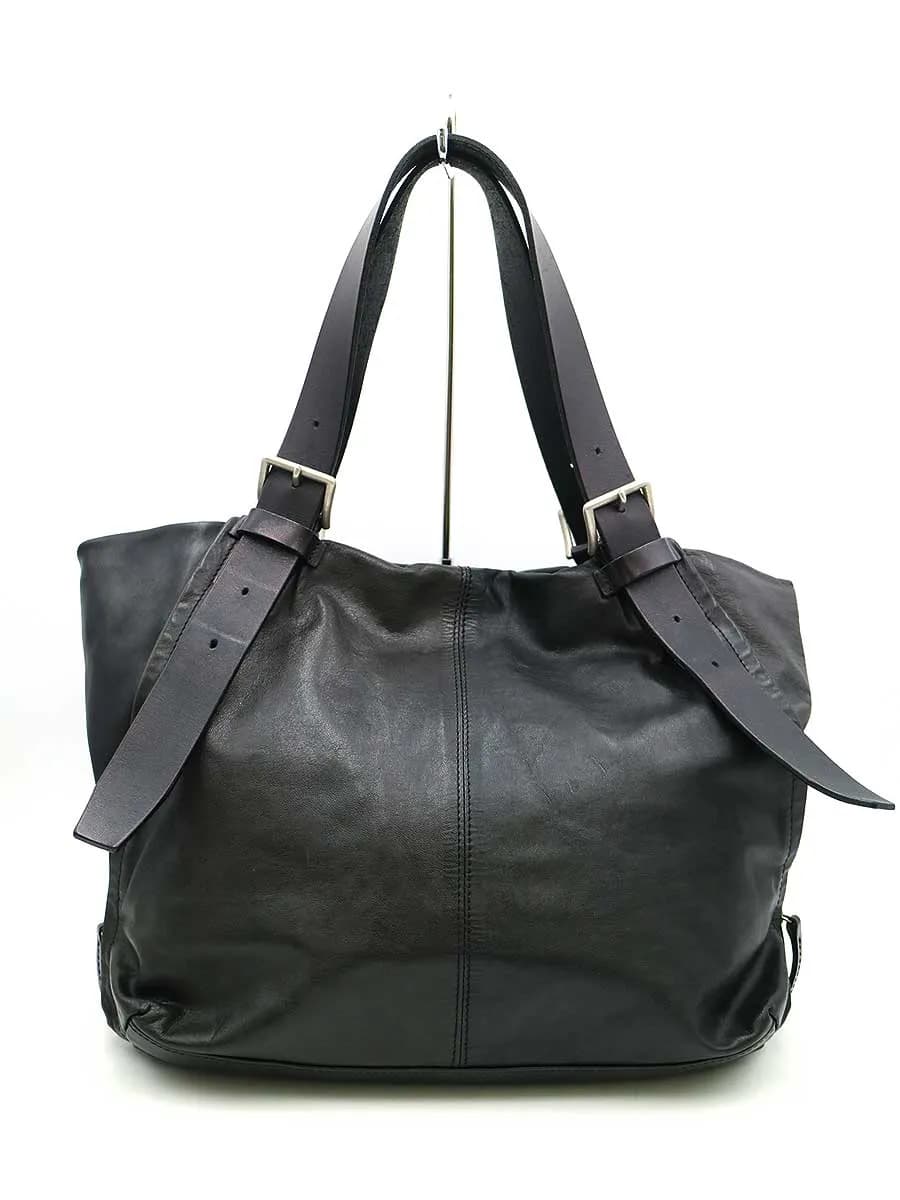 Yohji Yamamoto ヨウジヤマモトプールオム 13AW サイドジップマルチレザートートバッグ