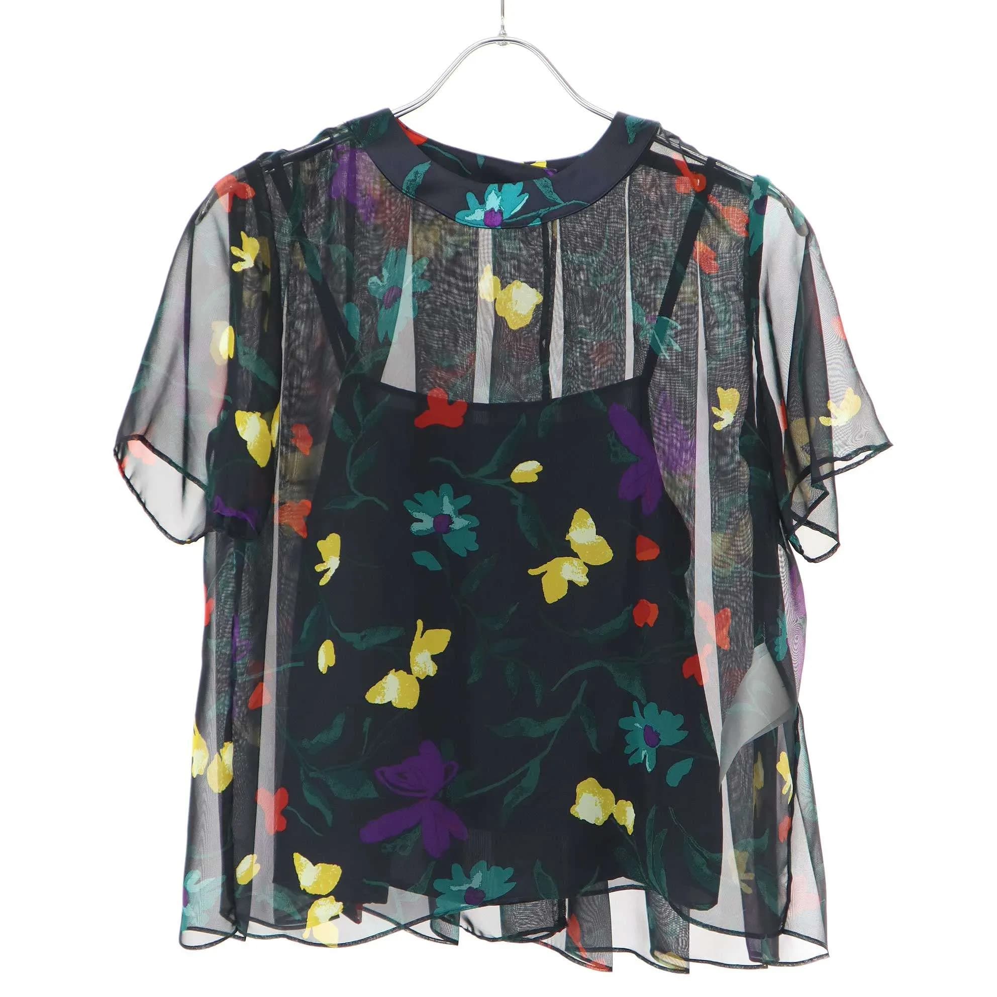sacai サカイ 24SS Floral Print Pullover フローラルプリントプルオーバートップス