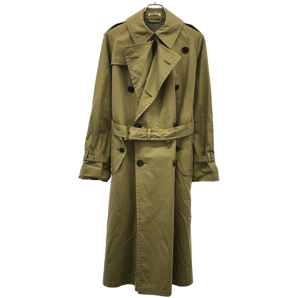 AURALEE オーラリー 17AW FINX CHAMBRAY BIG TRENCH COAT フィンクスシャンブレートレンチコート A7AC02CG