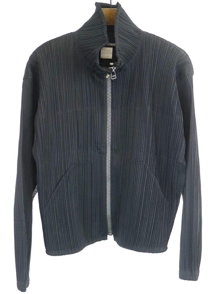 ISSEY MIYAKE イッセイミヤケ 93SS プリーツ加工ドルマンスリーブトラックジャケット