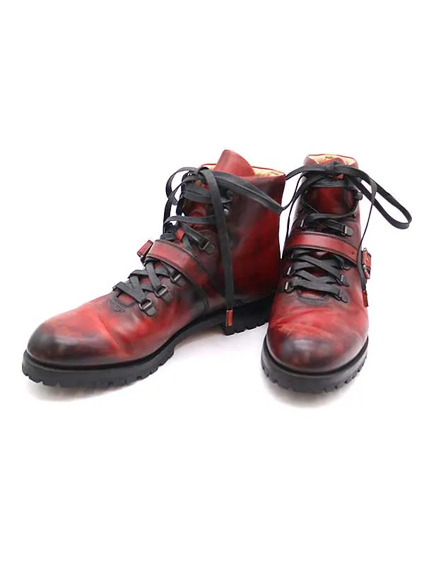 Berluti ベルルッティ ブルニコ ベルテッドレザーマウンテンブーツ