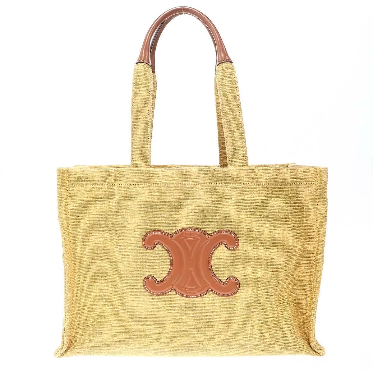CELINE セリーヌ Large Cabas Bag ラージカバス コットンリネントートバッグ