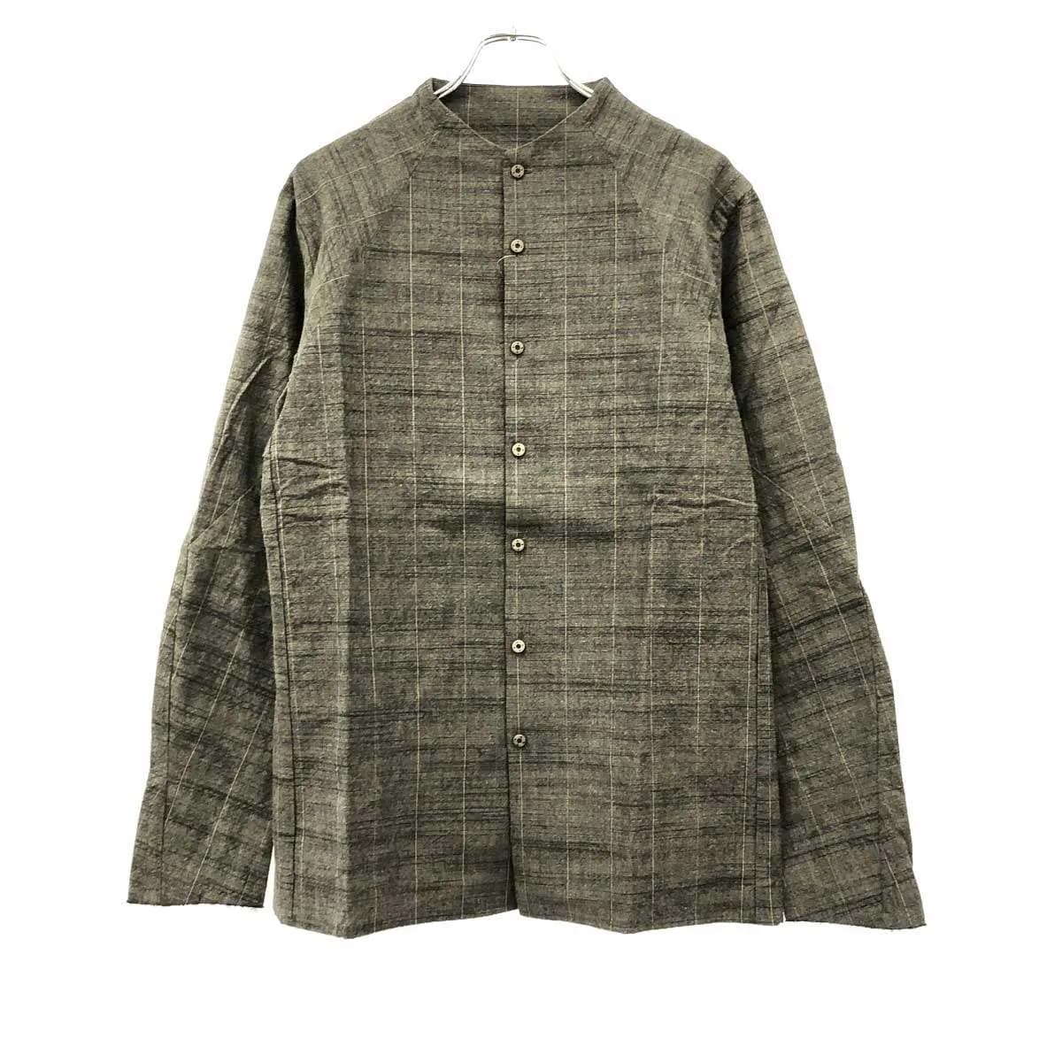 DEVOA デヴォア 24AW Shirt Washed Cotton ノーカラーシャツ SHE-DCCSH